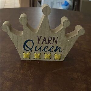 Hobby Lobby Wooden Crown with Yellow Accents